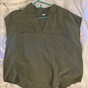 Olive Green Women's Top